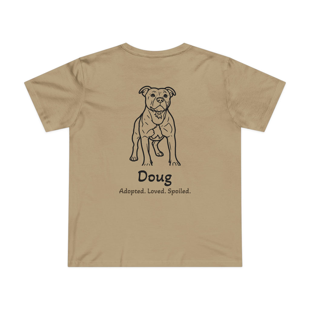 Second Leash Women's Tee - Large Back Portrait