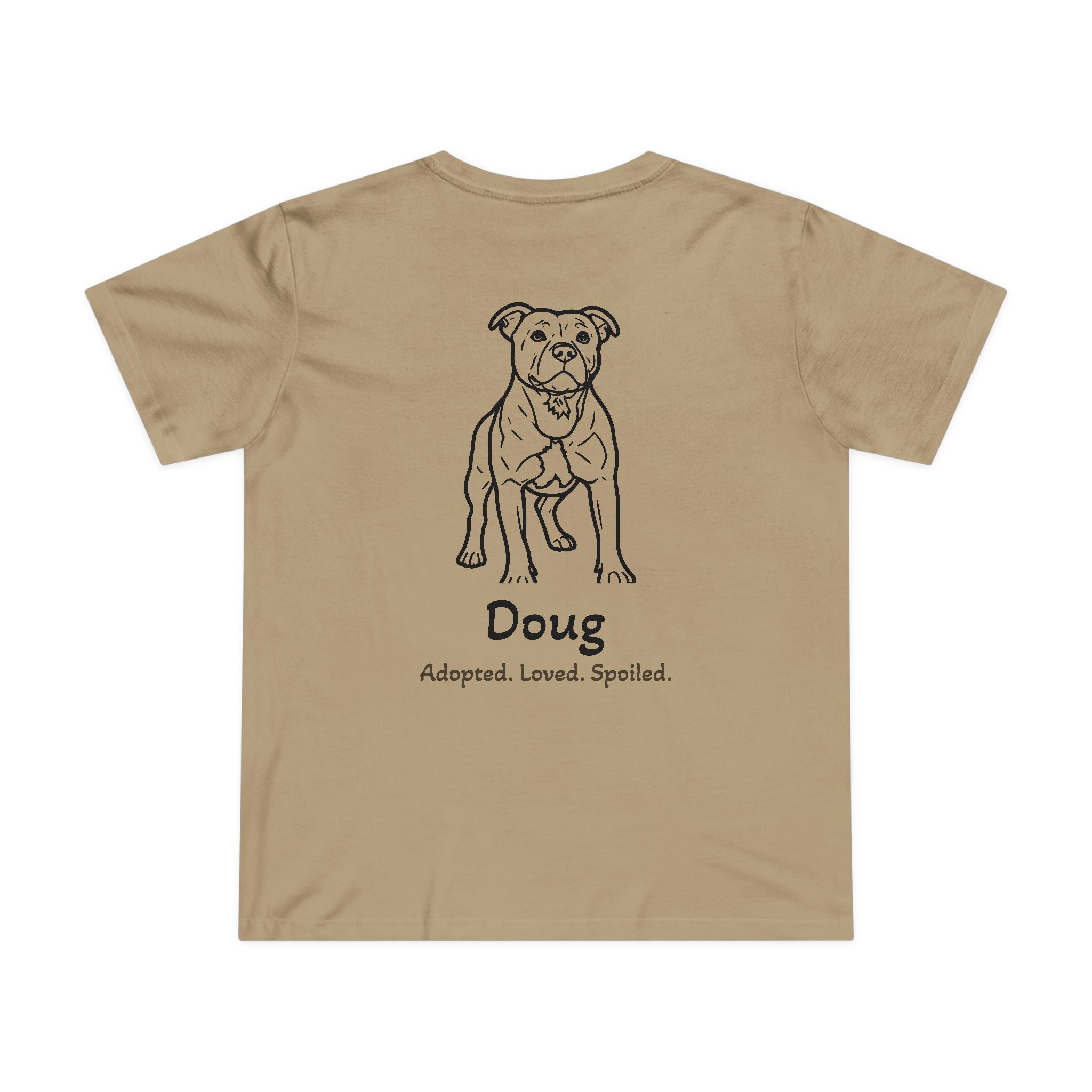 Second Leash Women's Tee - Large Back Portrait