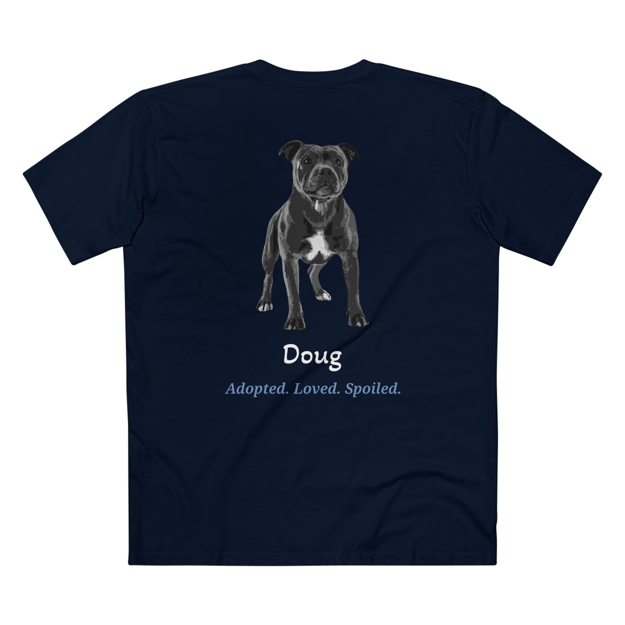 Second Leash Men's Tee - Large Back Portrait