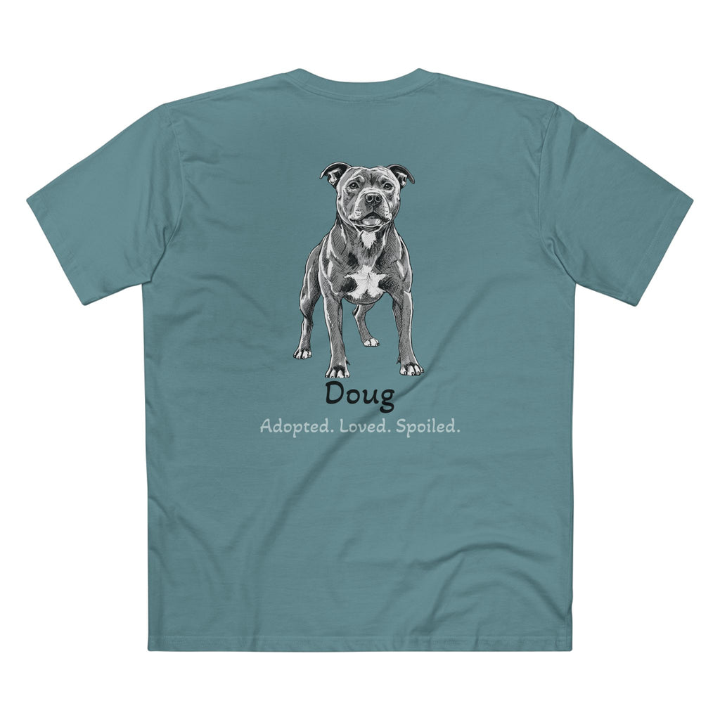 Second Leash Men's Tee - Large Back Portrait