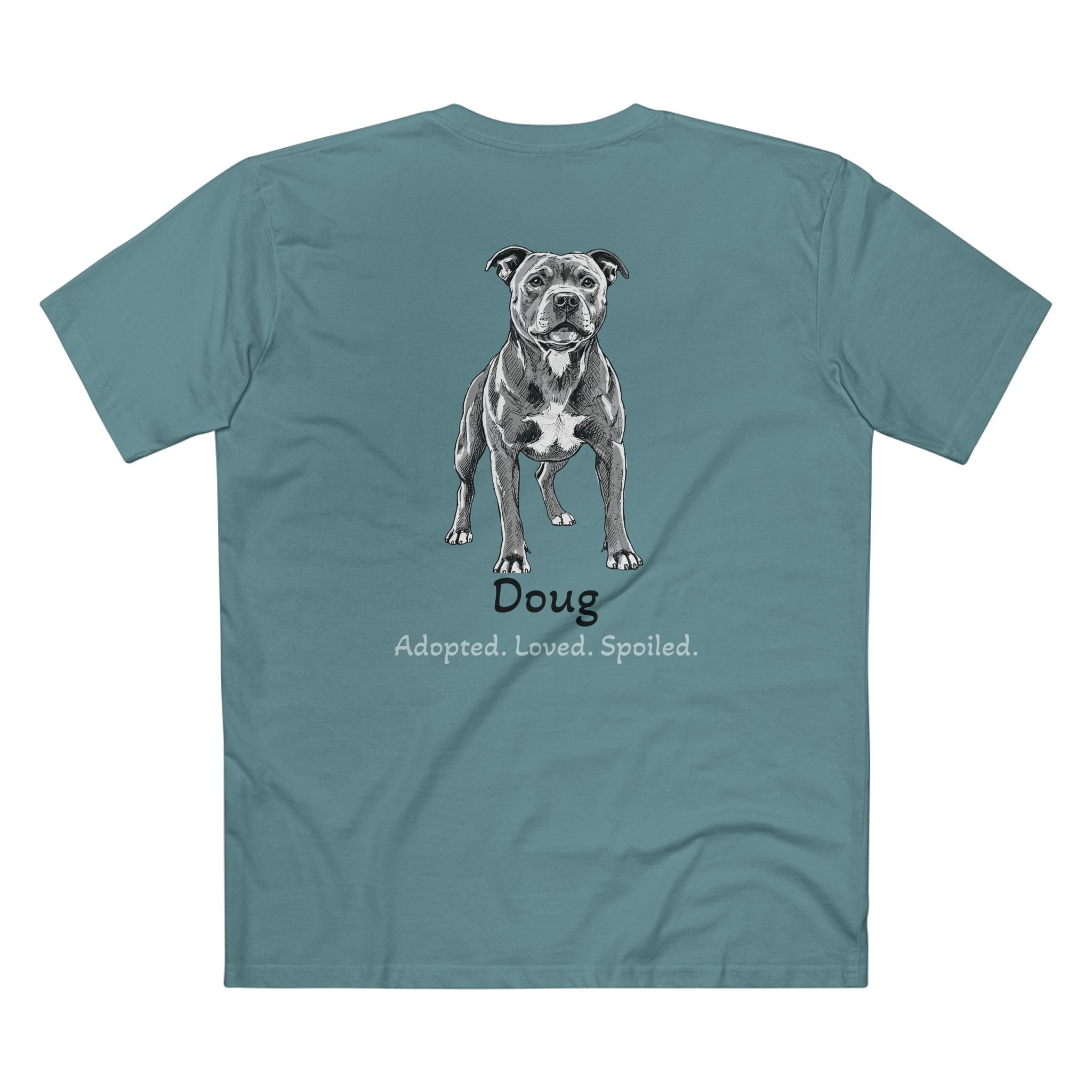 Second Leash Men's Tee - Large Back Portrait