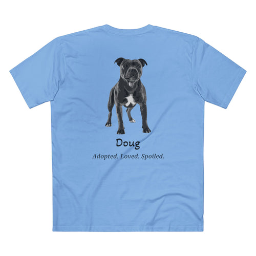 Second Leash Men's Tee - Large Back Portrait
