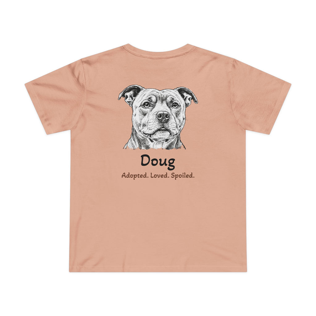 T-shirt femme « Second Leash » – Grand portrait au dos