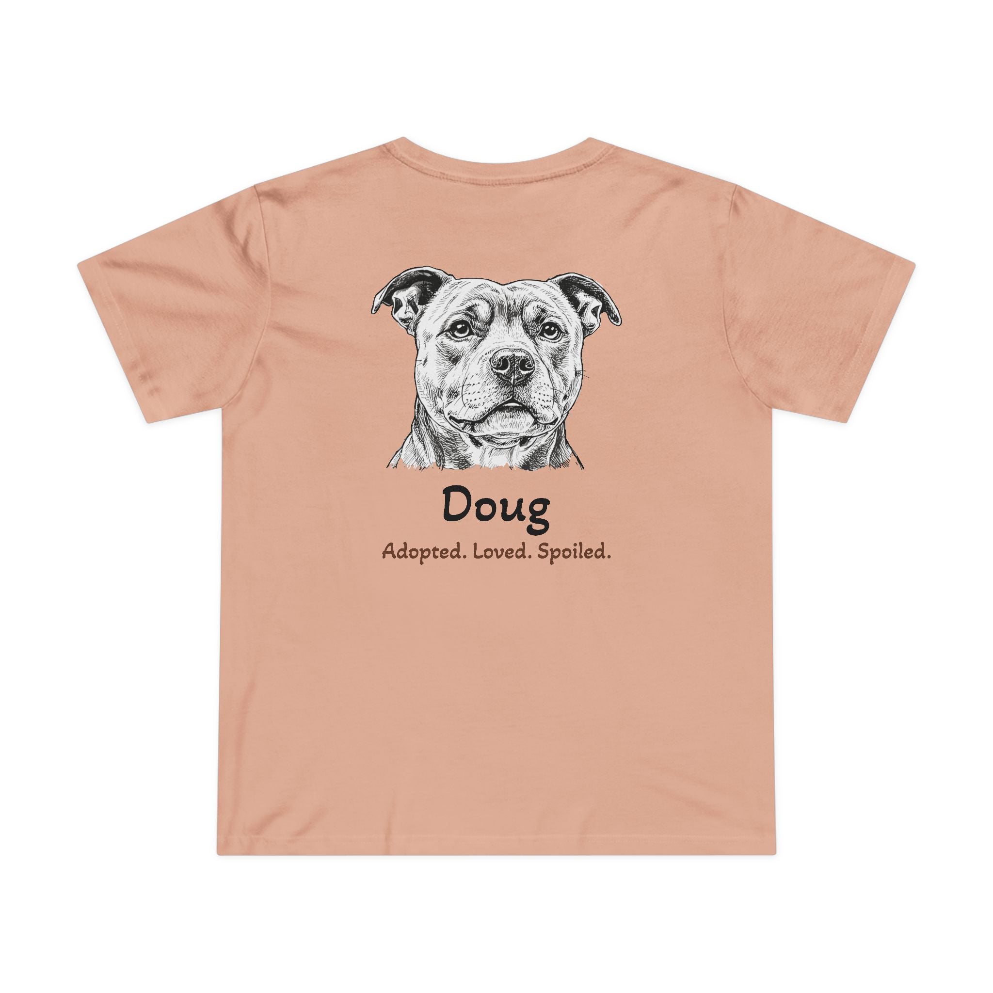 T-shirt femme « Second Leash » – Grand portrait au dos