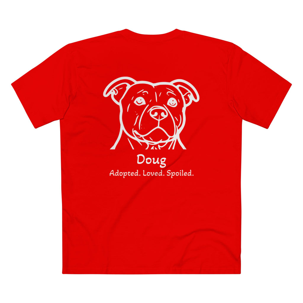 Second Leash Men's Tee - Large Back Portrait