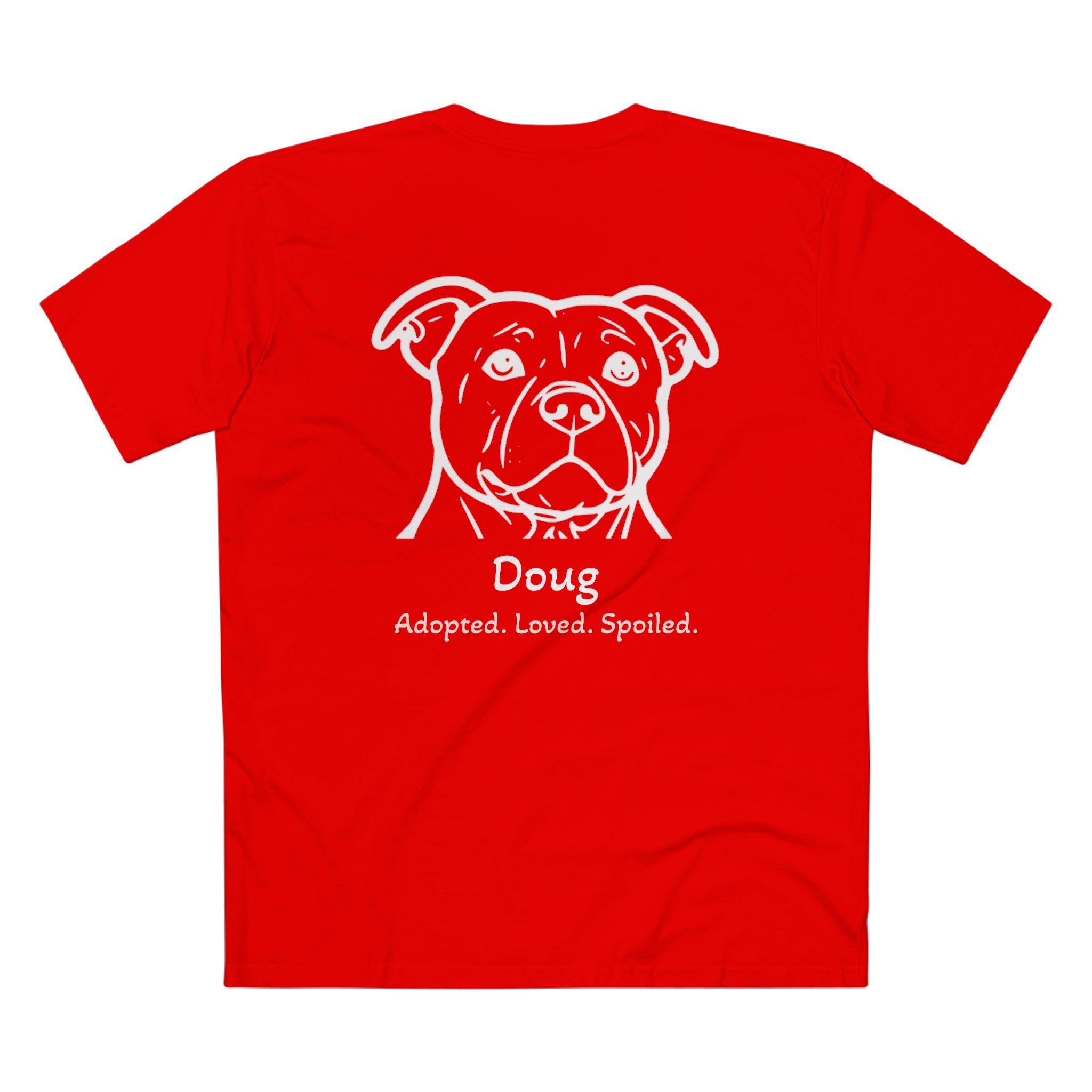 Second Leash Men's Tee - Large Back Portrait
