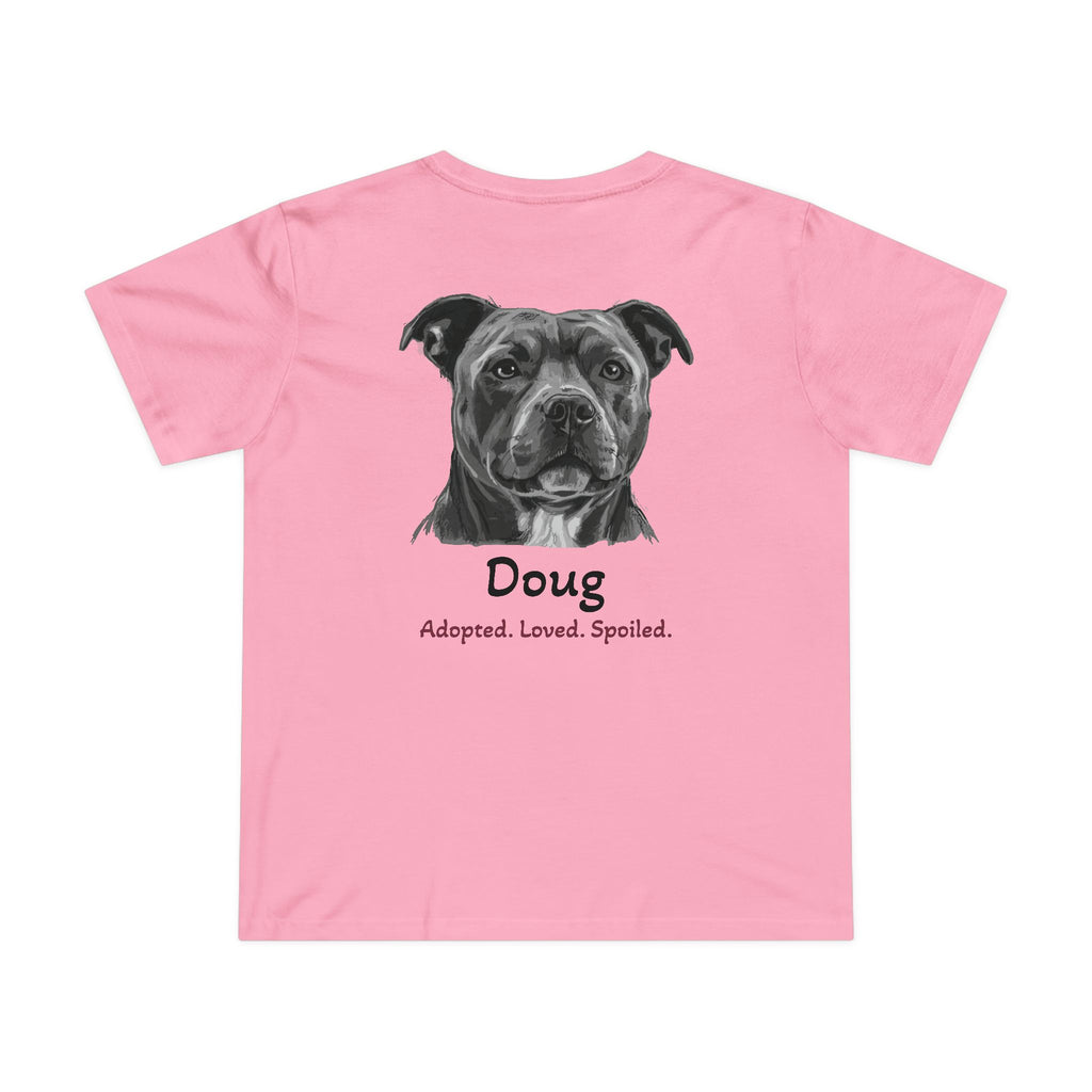 T-shirt femme « Second Leash » – Grand portrait au dos