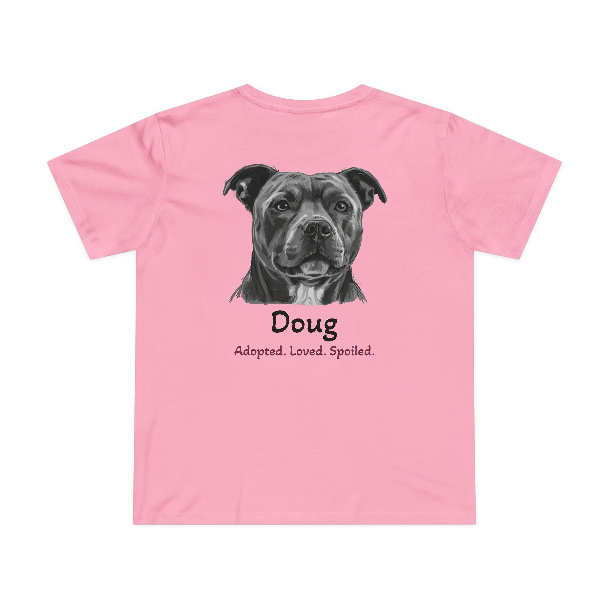 T-shirt femme « Second Leash » – Grand portrait au dos