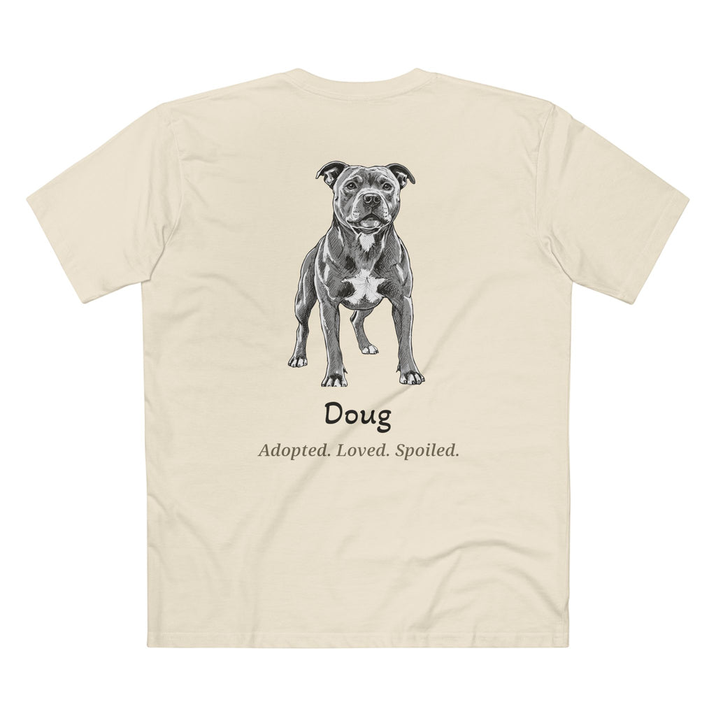 Second Leash Men's Tee - Large Back Portrait