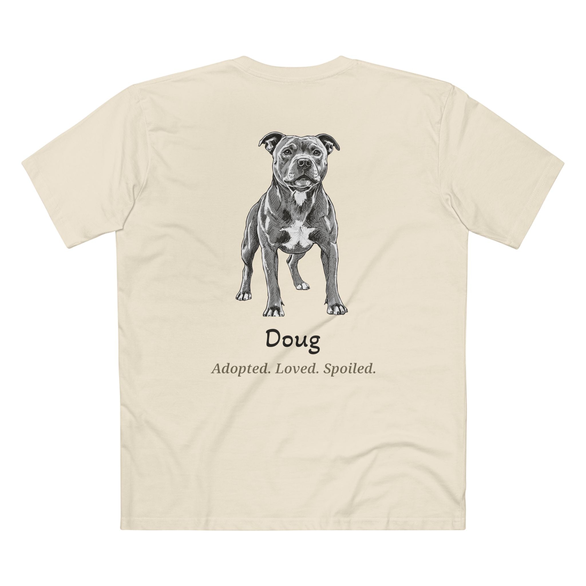 Second Leash Men's Tee - Large Back Portrait