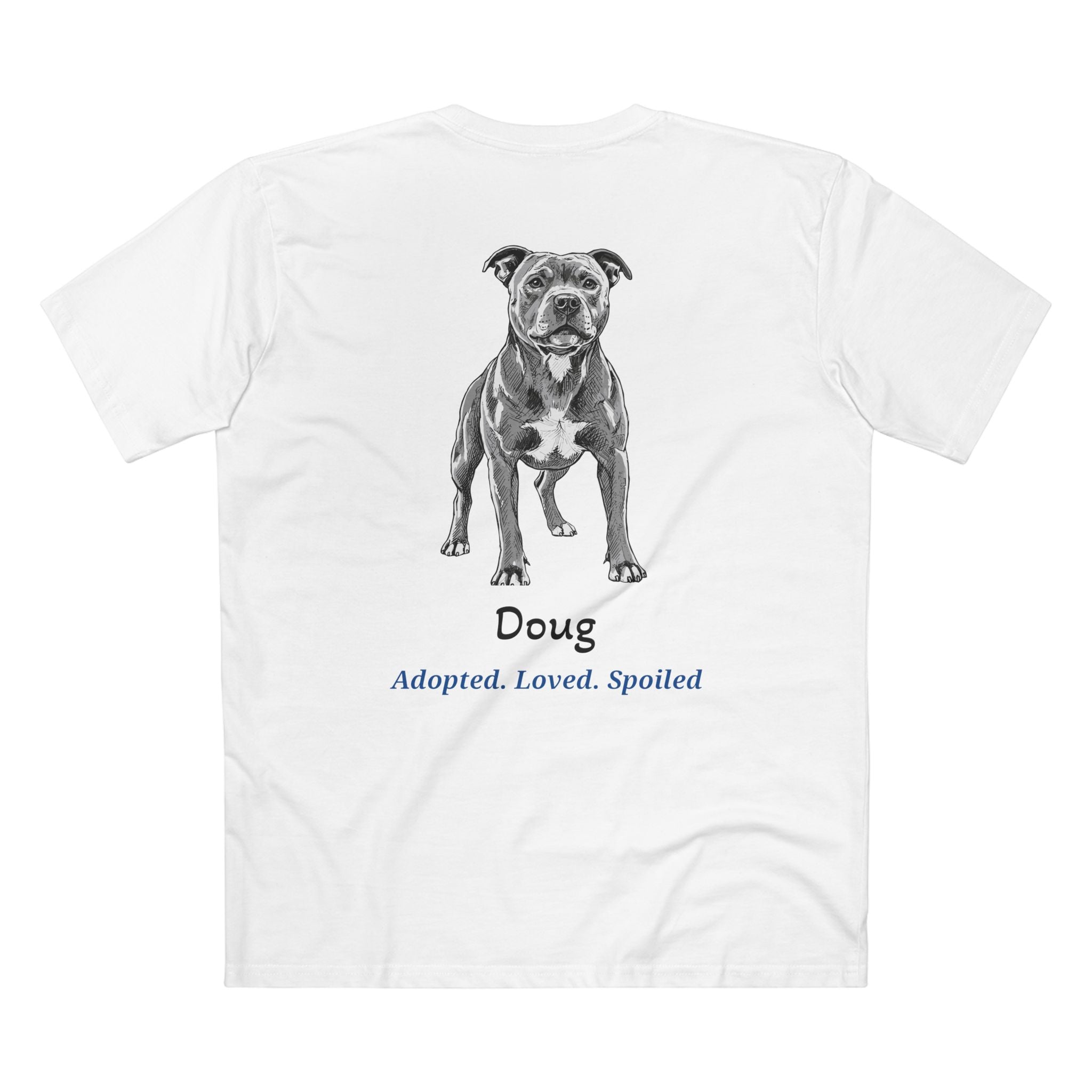 Second Leash Men's Tee - Large Back Portrait
