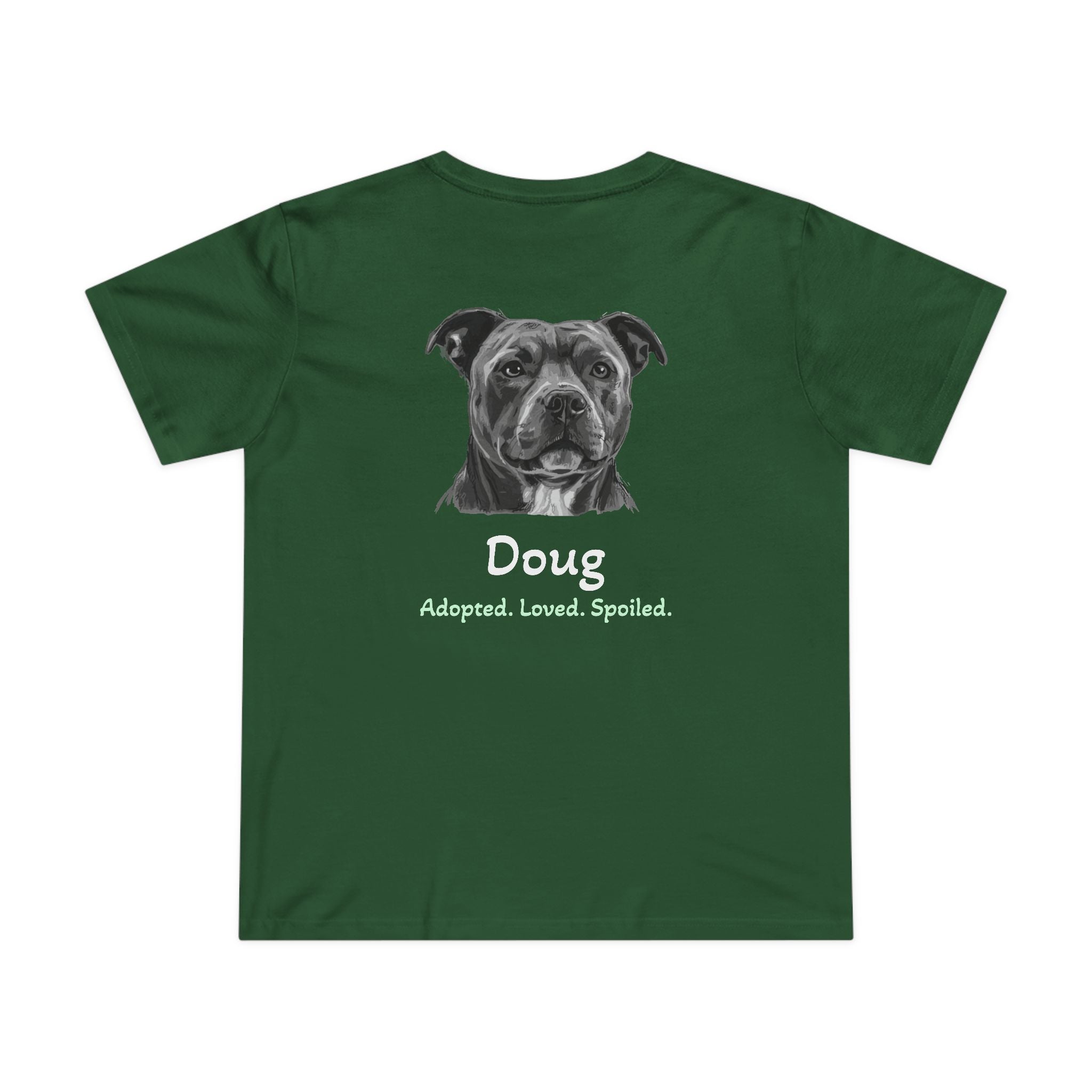 Second Leash Women's Tee - Large Back Portrait