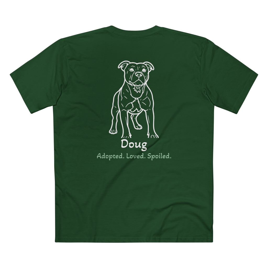 Second Leash Men's Tee - Large Back Portrait