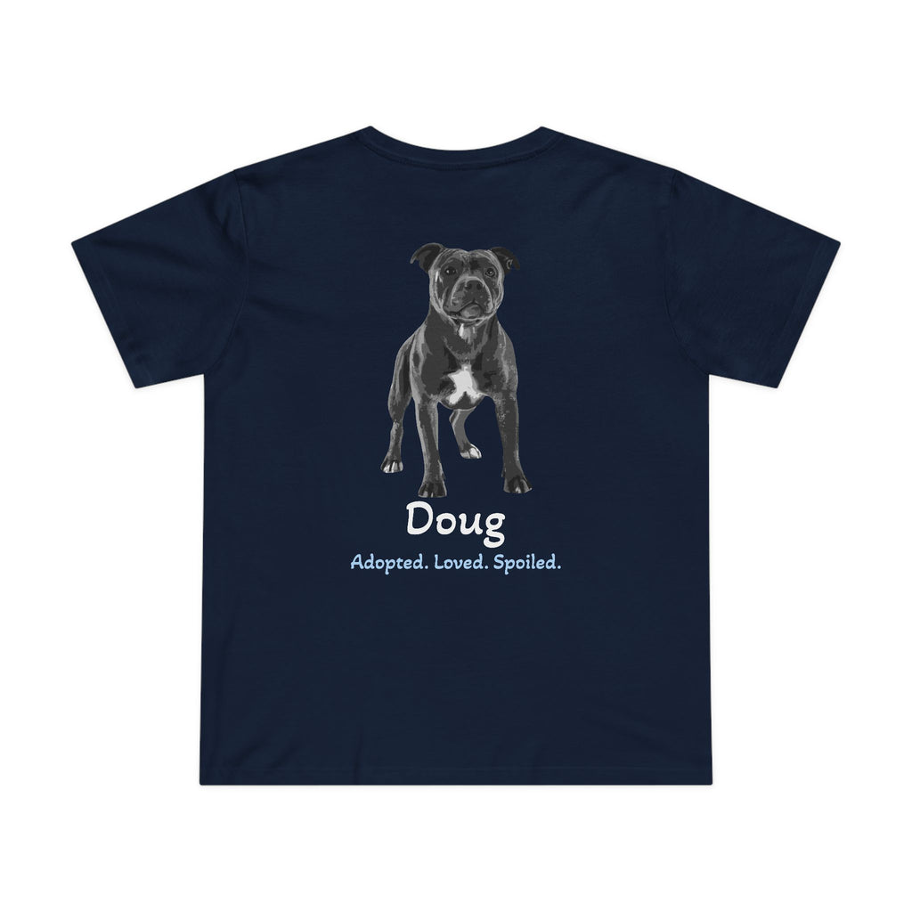 T-shirt femme « Second Leash » – Grand portrait au dos