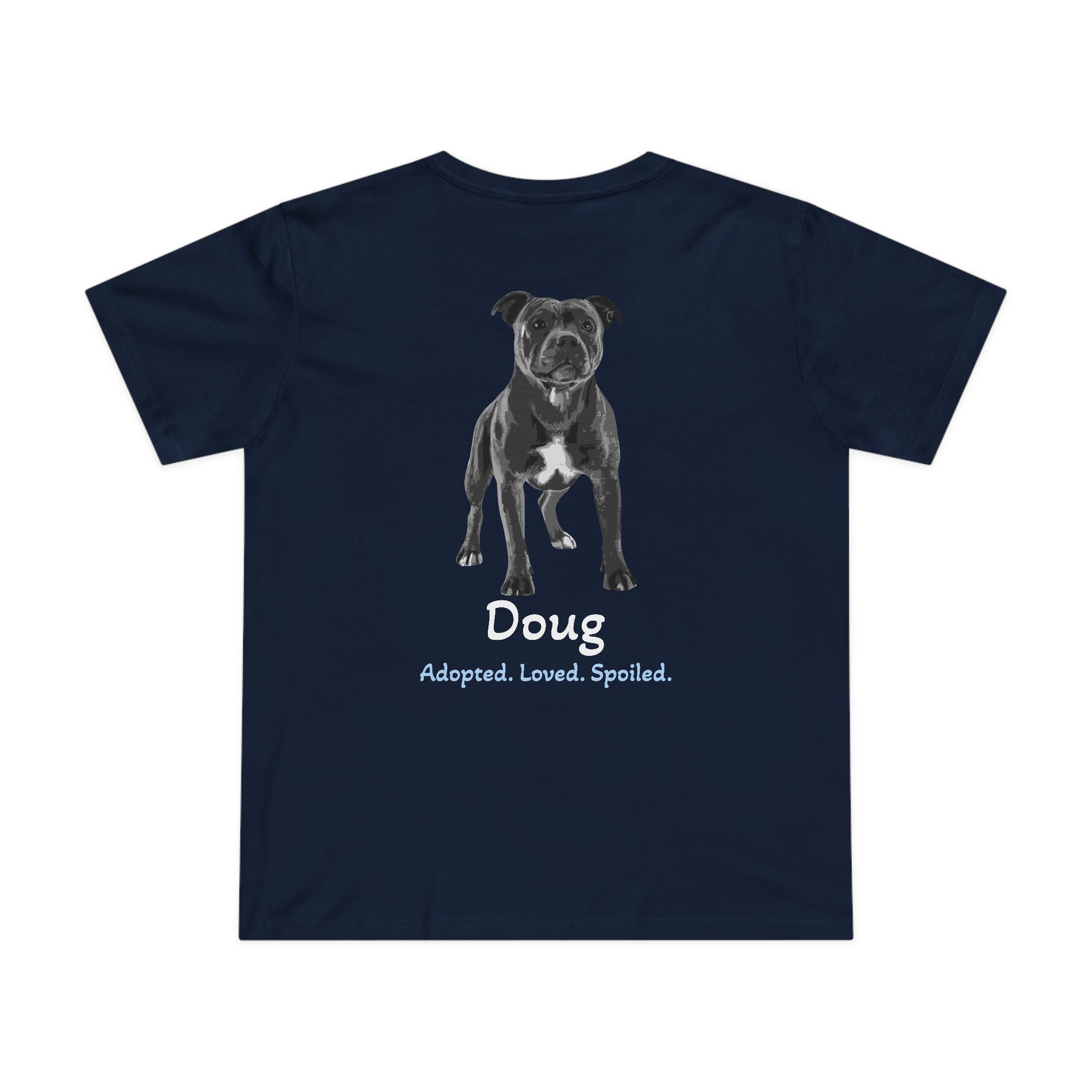 T-shirt femme « Second Leash » – Grand portrait au dos