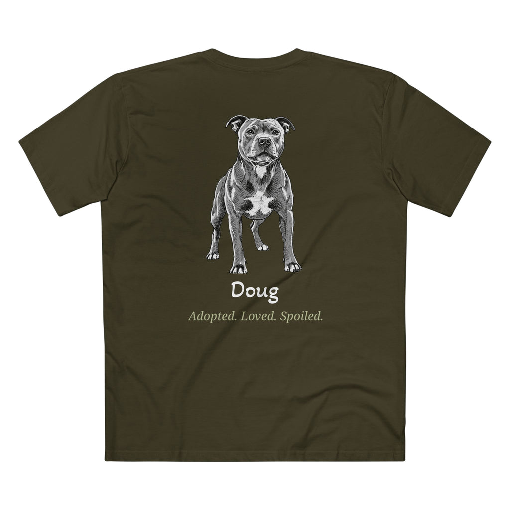 Second Leash Men's Tee - Large Back Portrait