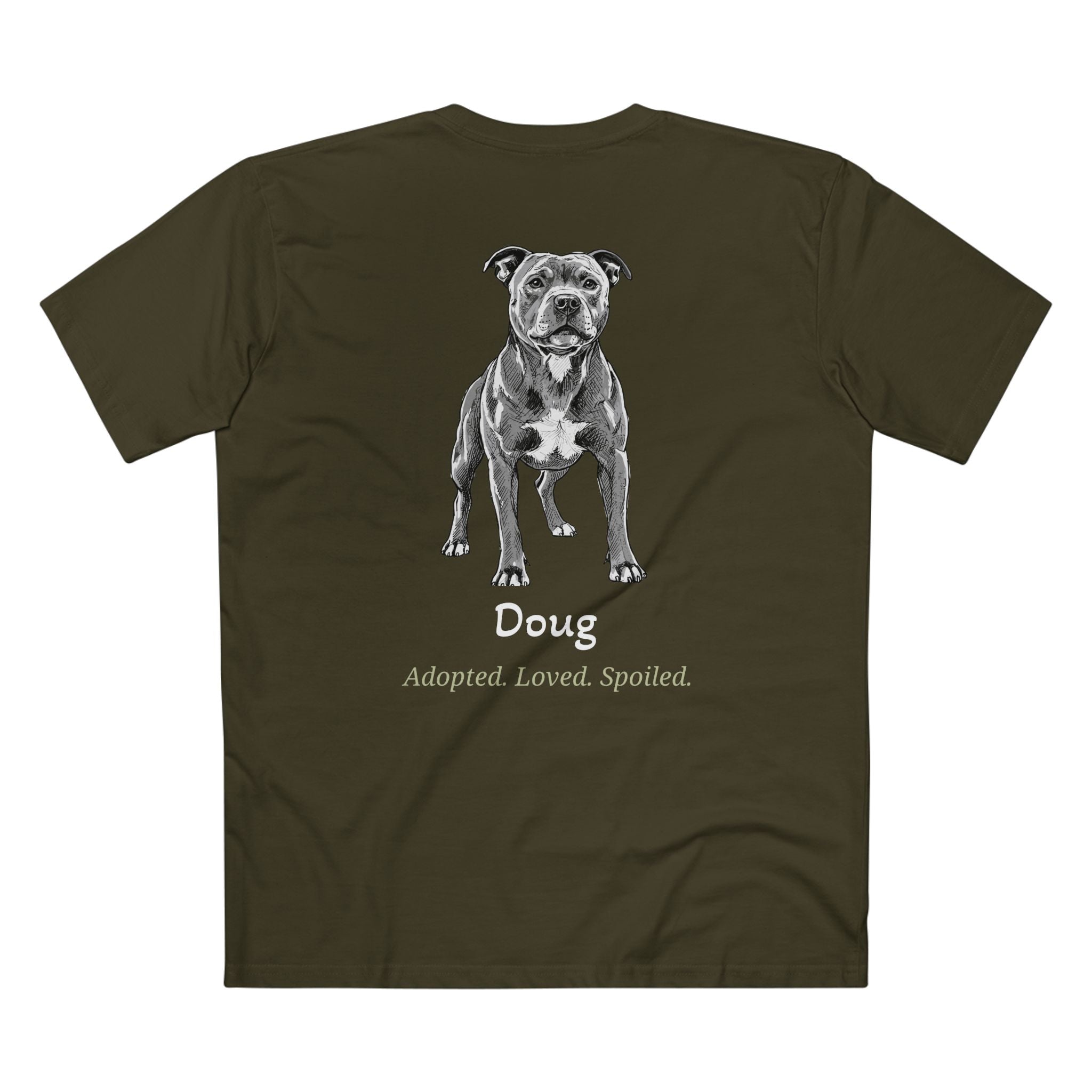 Second Leash Men's Tee - Large Back Portrait