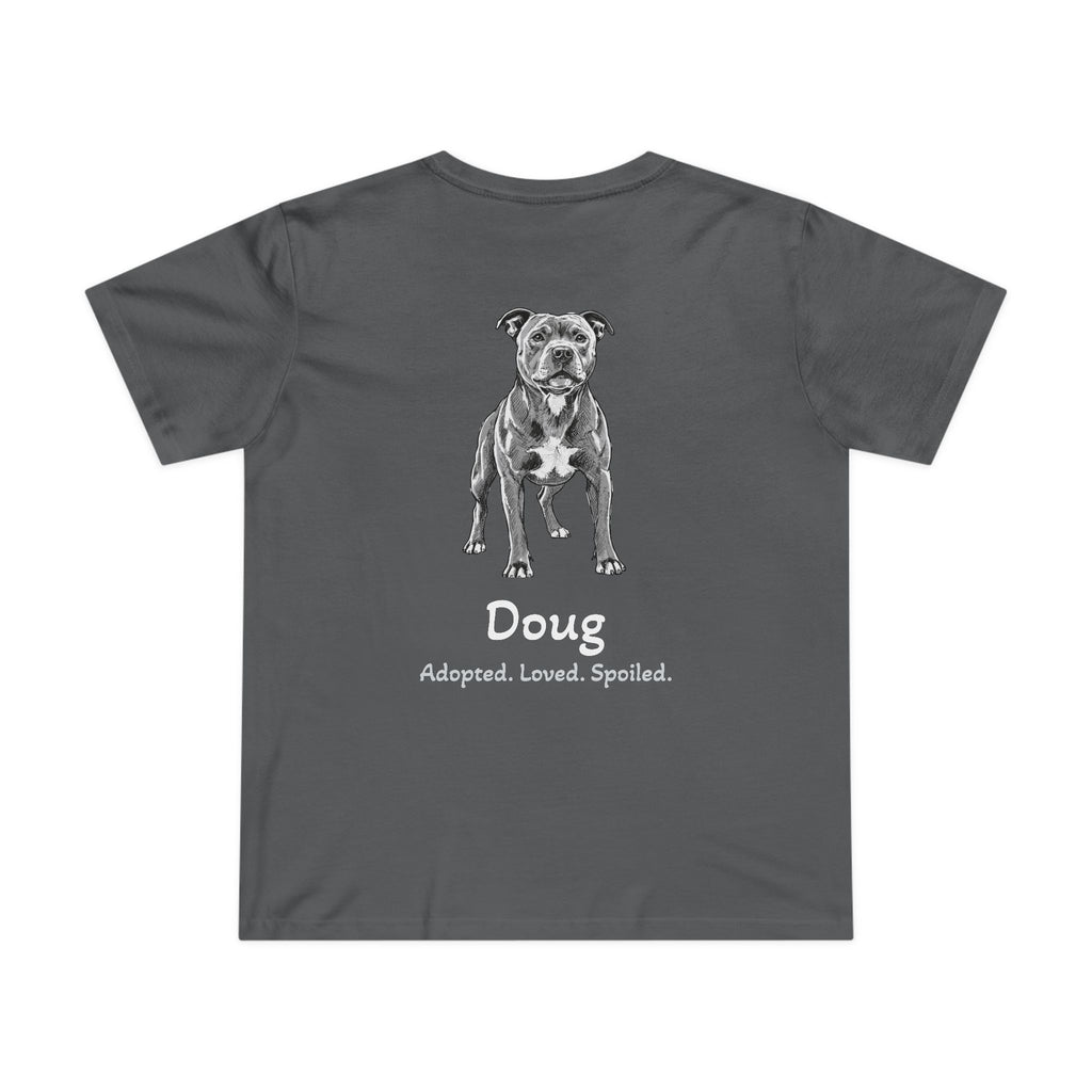 Second Leash Women's Tee - Large Back Portrait