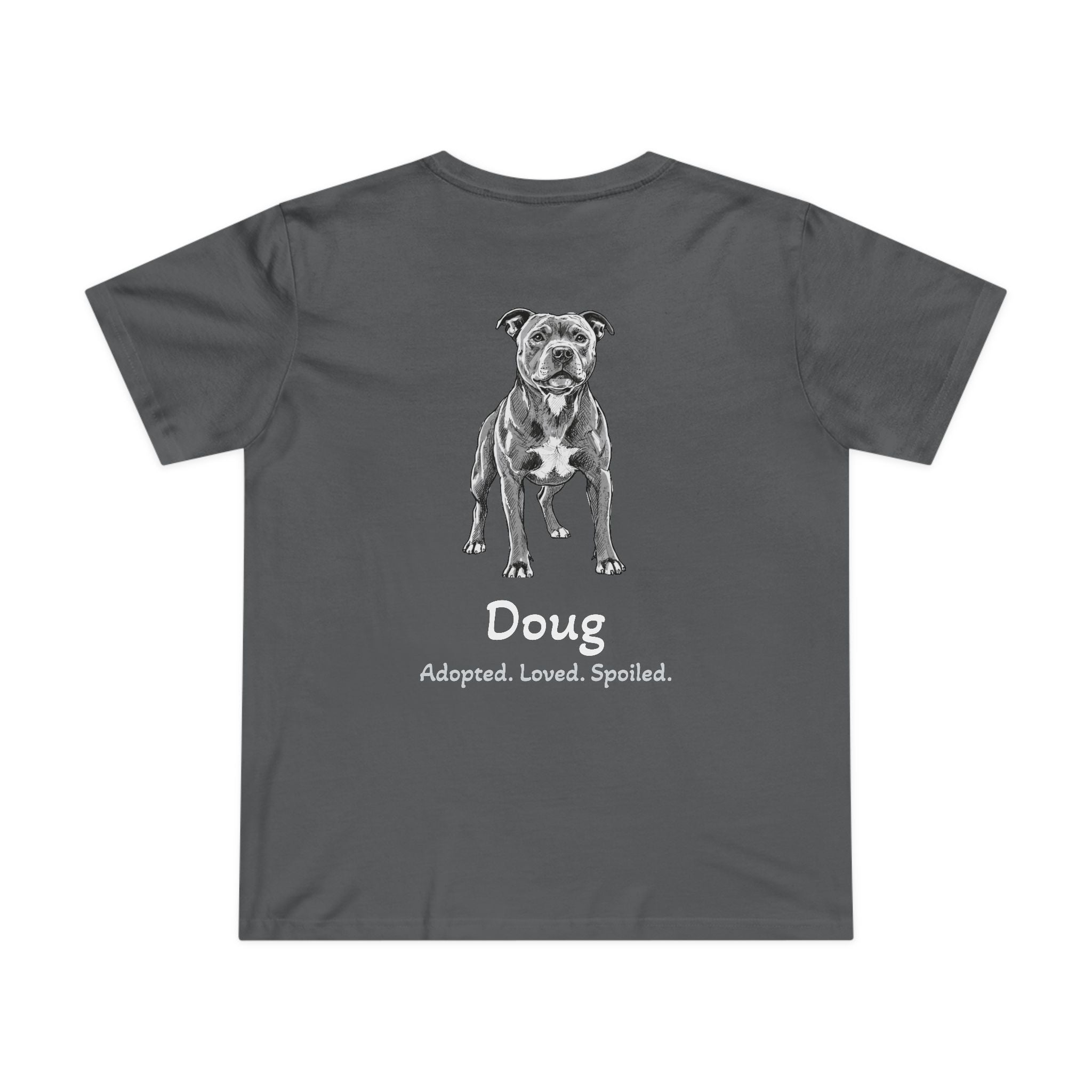 Second Leash Women's Tee - Large Back Portrait