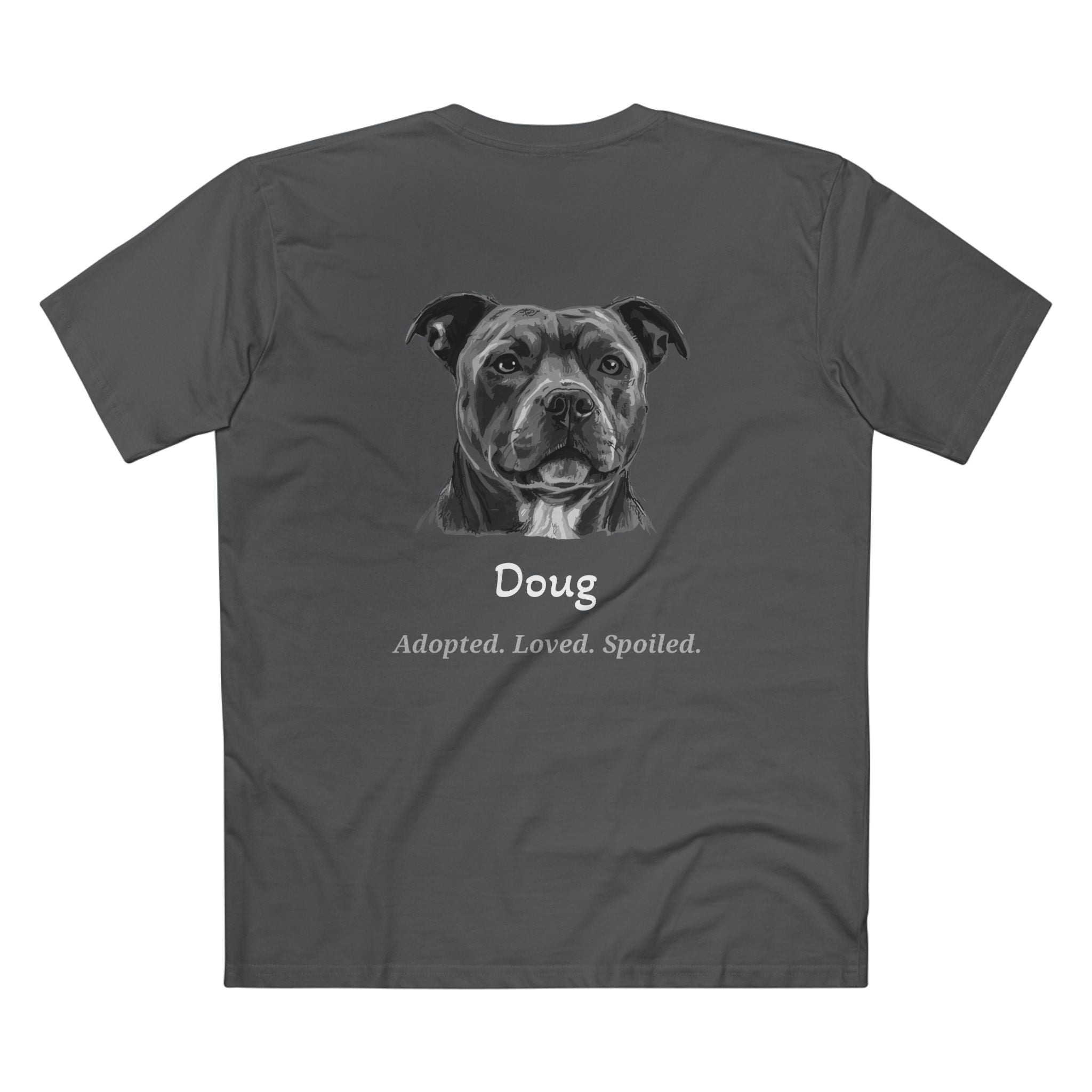 Second Leash Men's Tee - Large Back Portrait