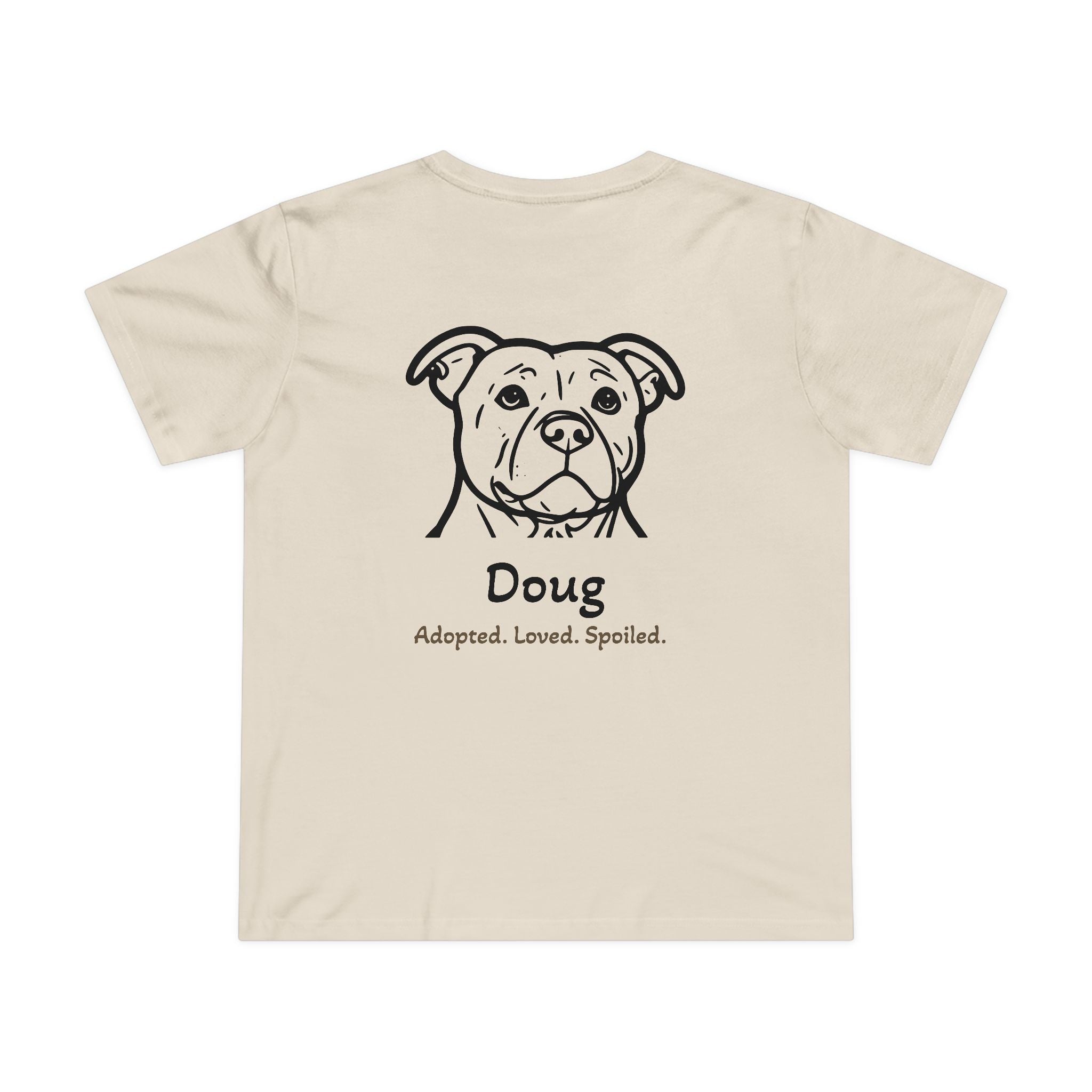 Second Leash Women's Tee - Large Back Portrait