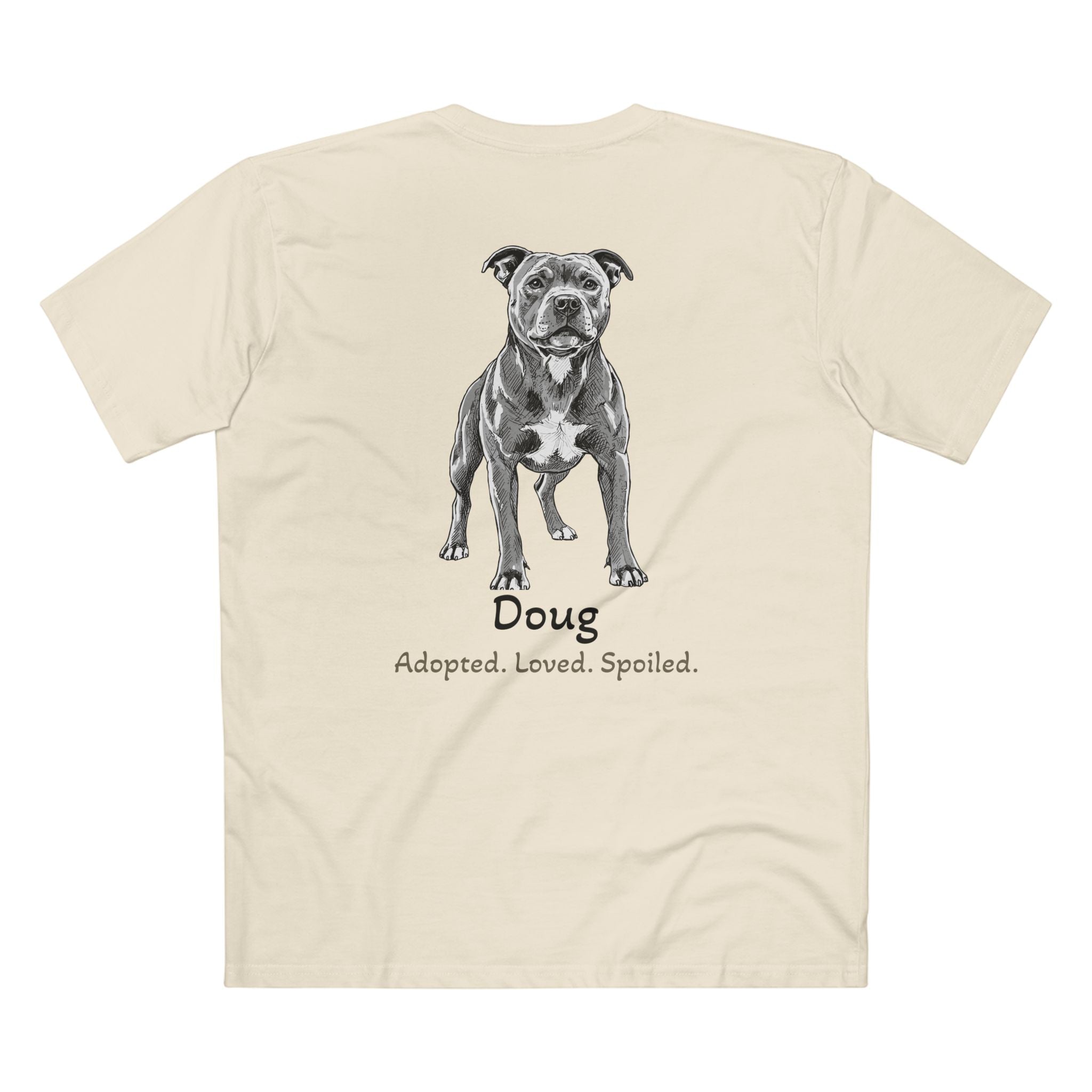 Second Leash Men's Tee - Large Back Portrait