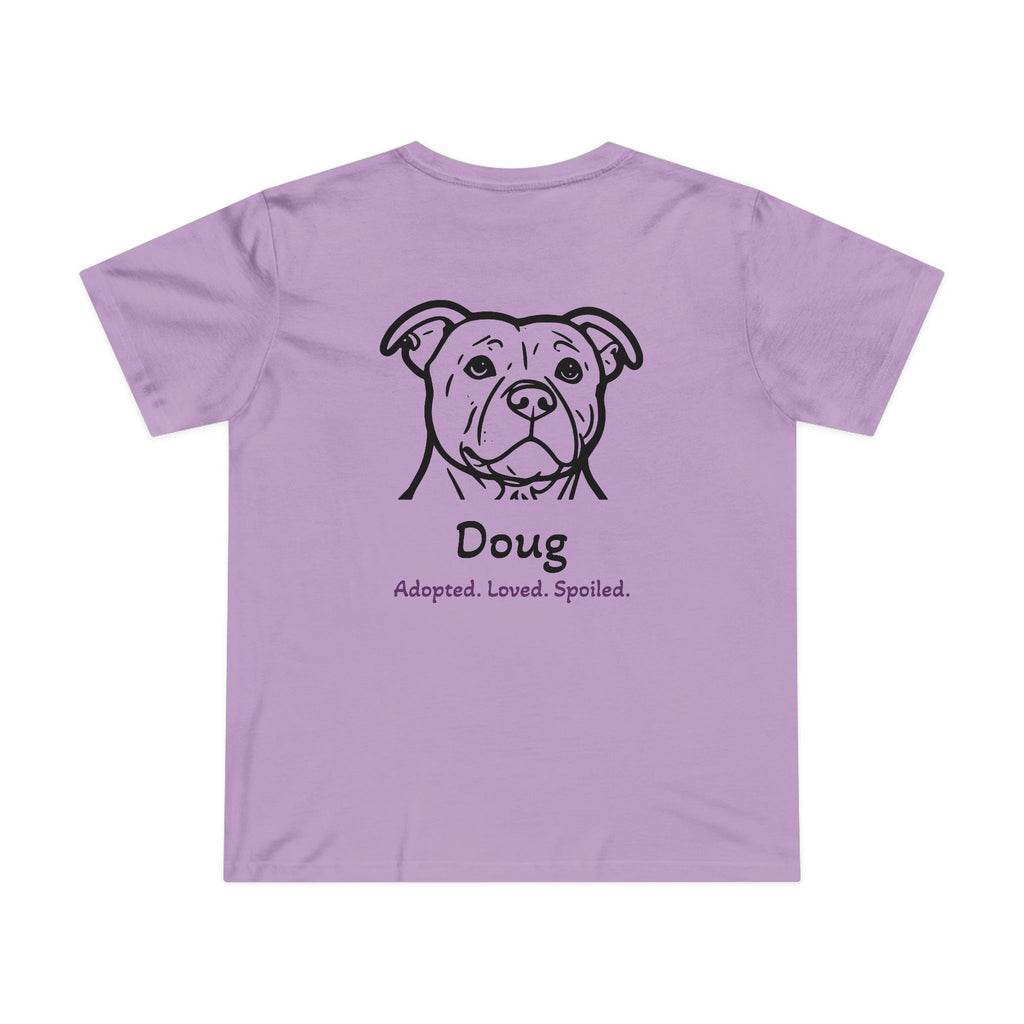 Second Leash Women's Tee - Large Back Portrait