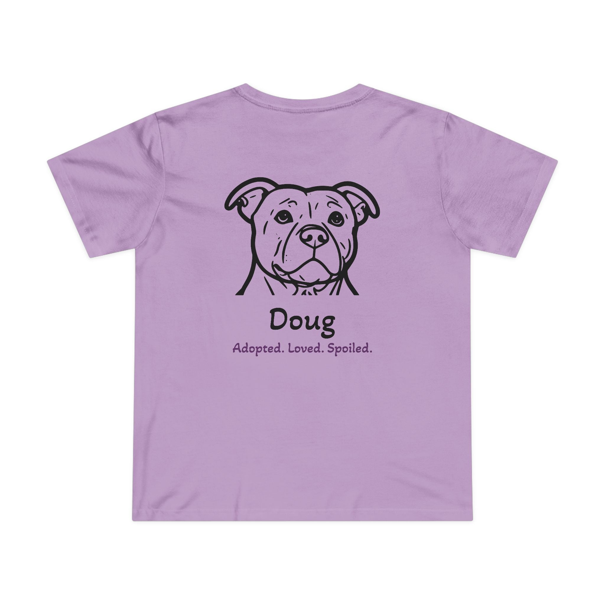 Second Leash Women's Tee - Large Back Portrait