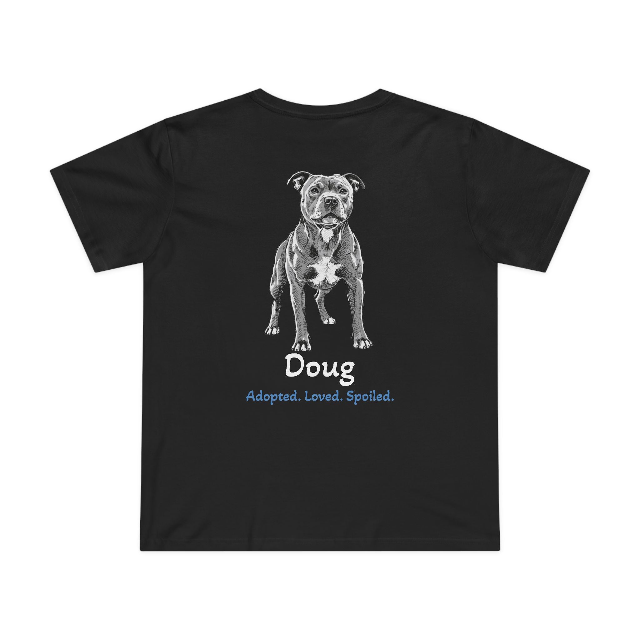 T-shirt femme « Second Leash » – Grand portrait au dos