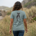 Second Leash Women's Tee - Large Back Portrait