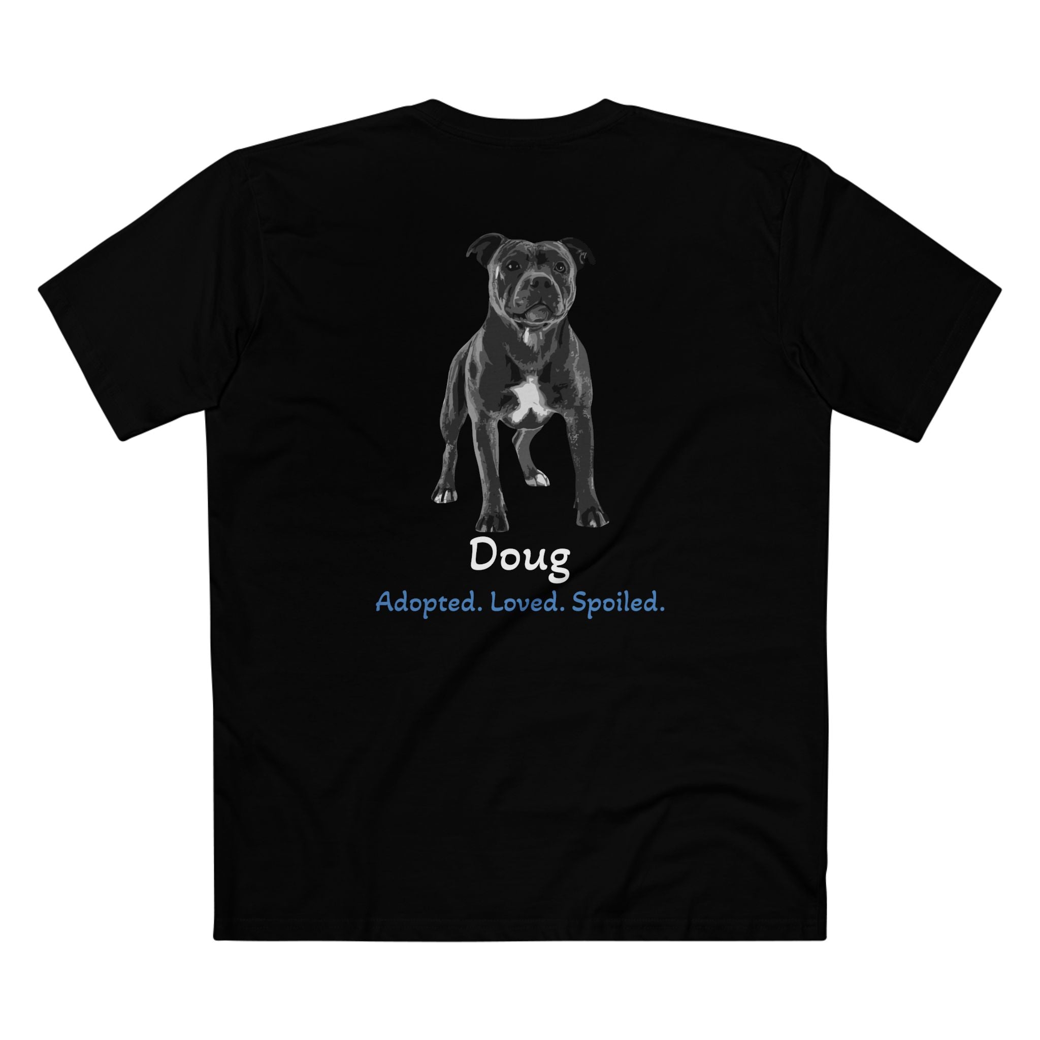 Second Leash Men's Tee - Large Back Portrait