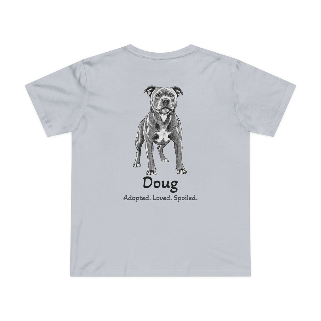 T-shirt femme « Second Leash » – Grand portrait au dos