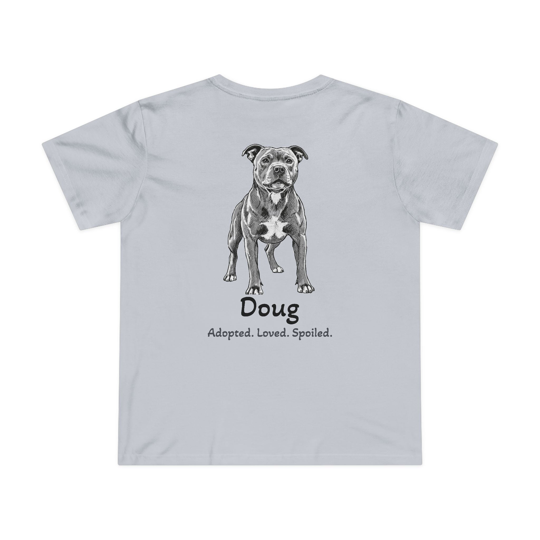 T-shirt femme « Second Leash » – Grand portrait au dos