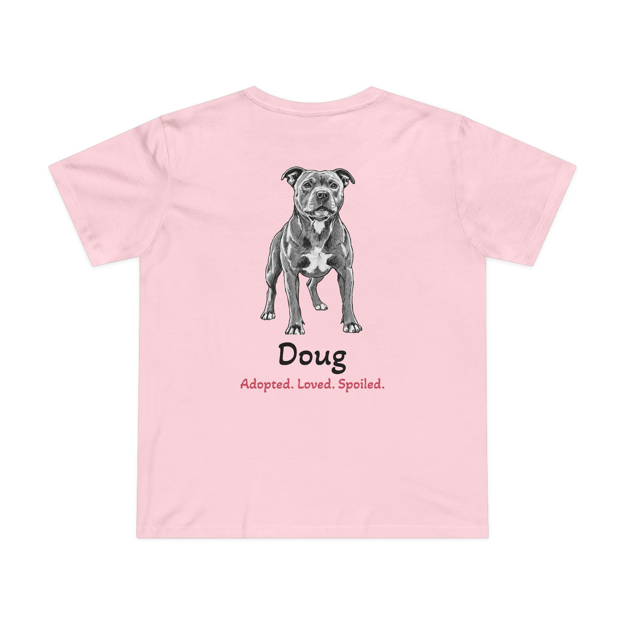 Second Leash Women's Tee - Large Back Portrait