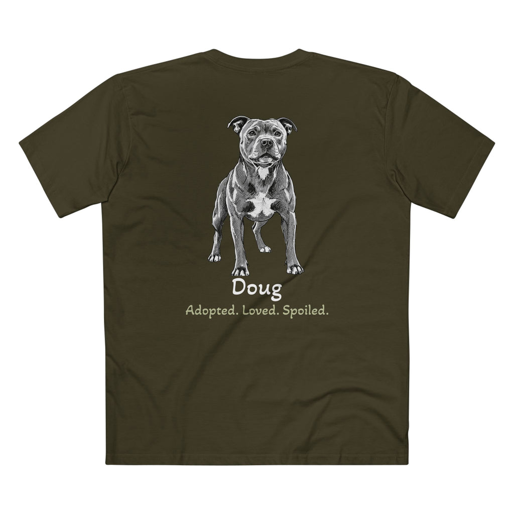 Second Leash Men's Tee - Large Back Portrait