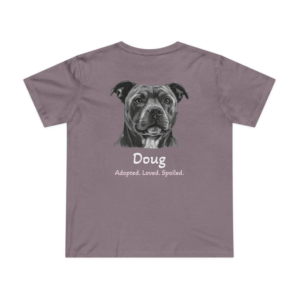 T-shirt femme « Second Leash » – Grand portrait au dos