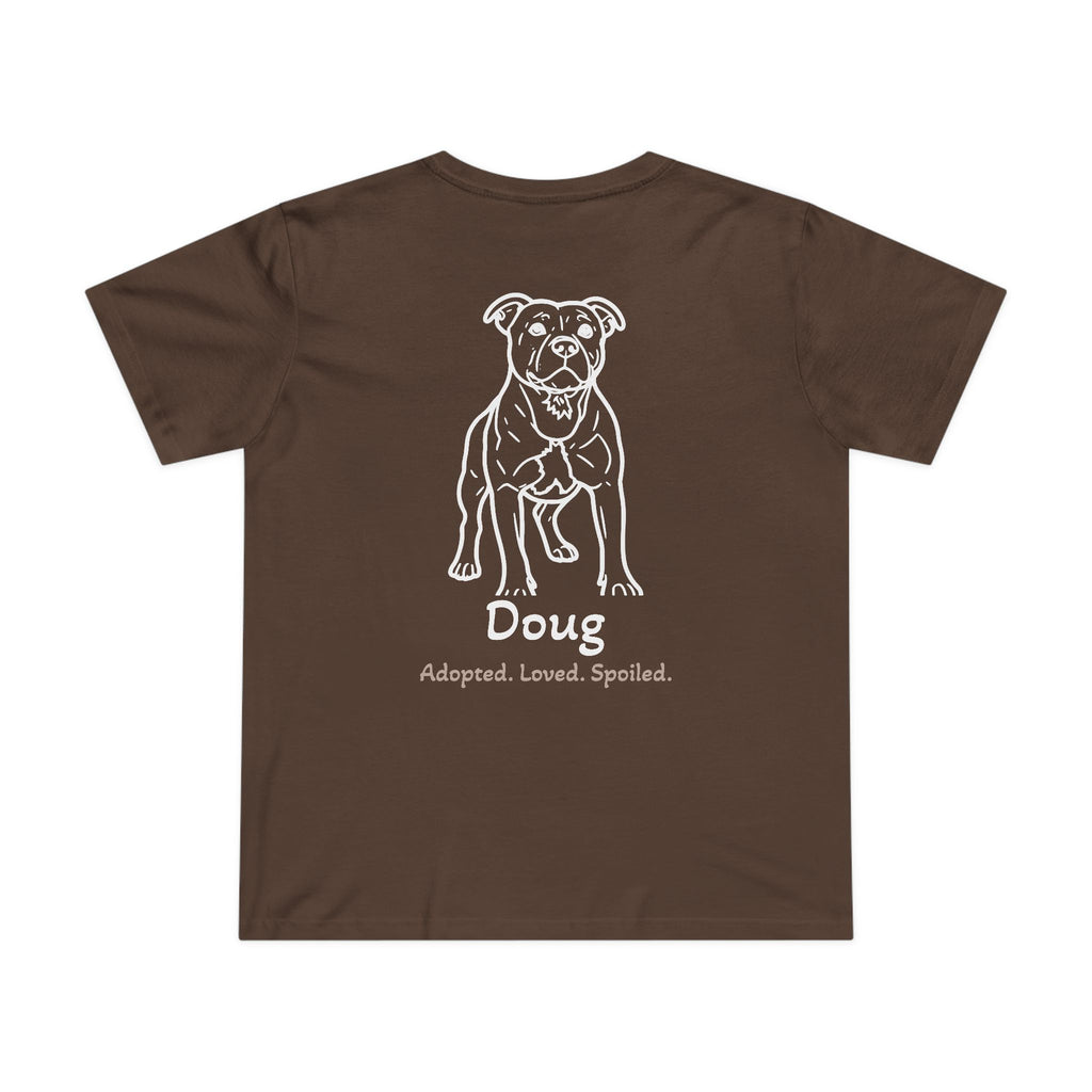 T-shirt femme « Second Leash » – Grand portrait au dos