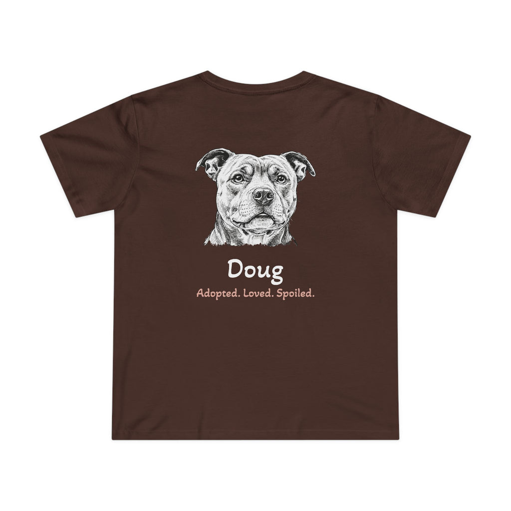 Second Leash Women's Tee - Large Back Portrait