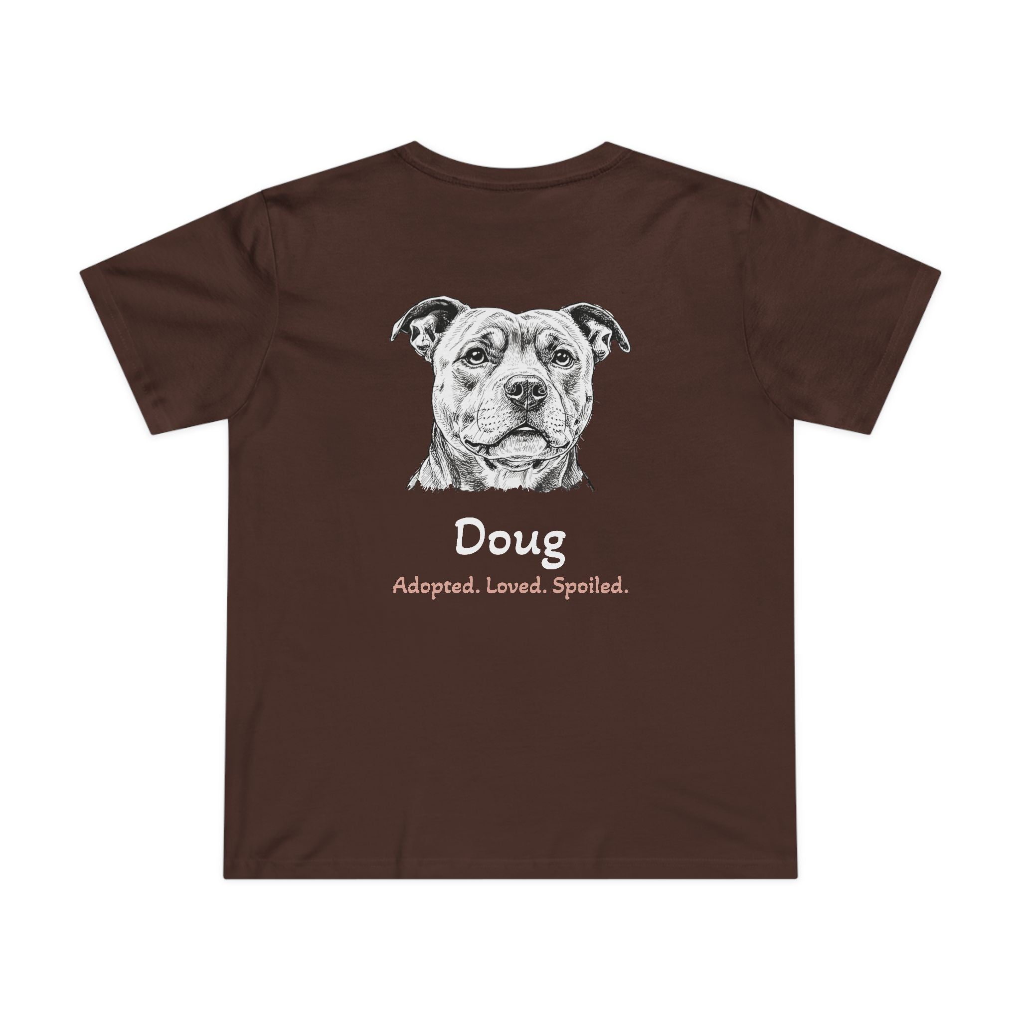 Second Leash Women's Tee - Large Back Portrait