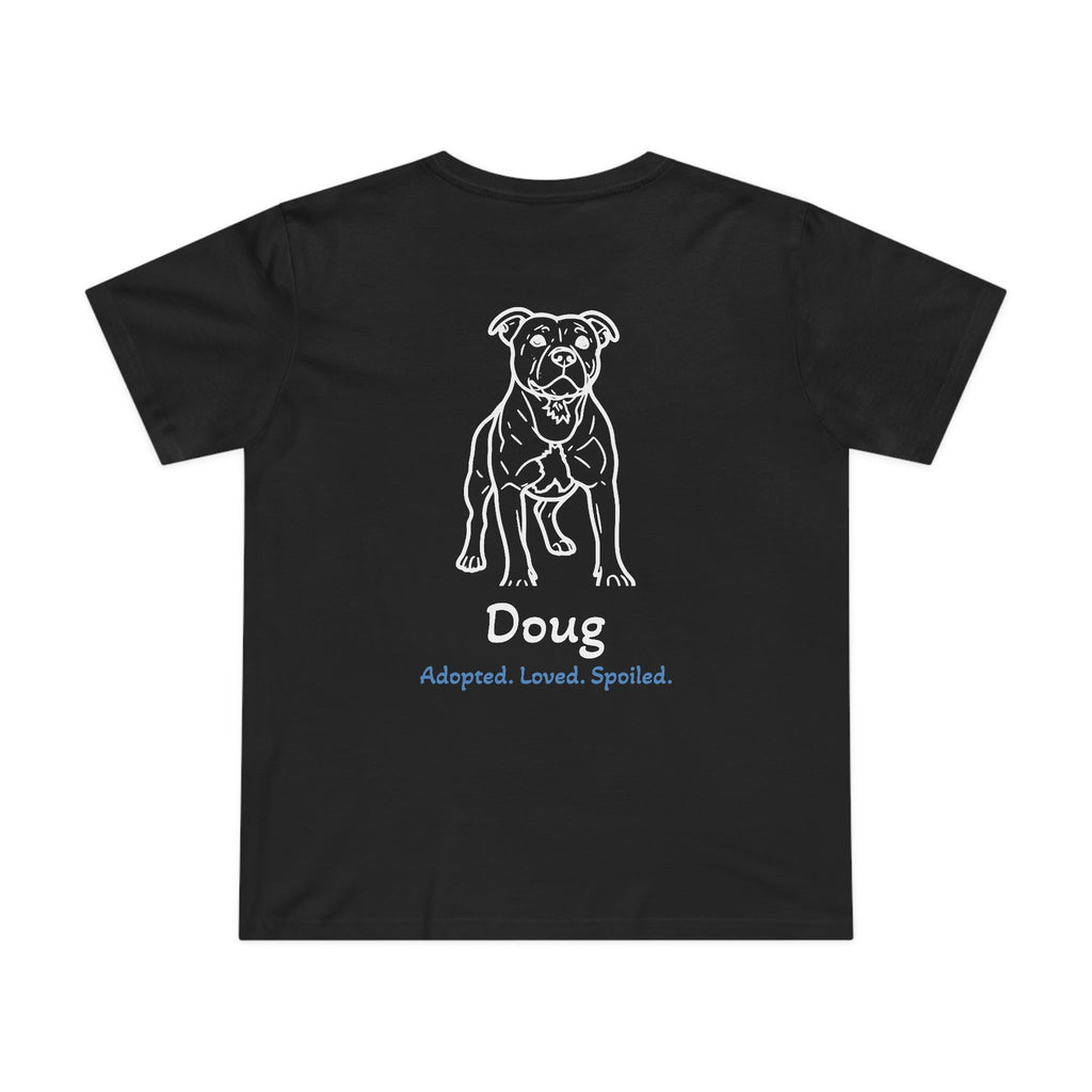 Second Leash Women's Tee - Large Back Portrait