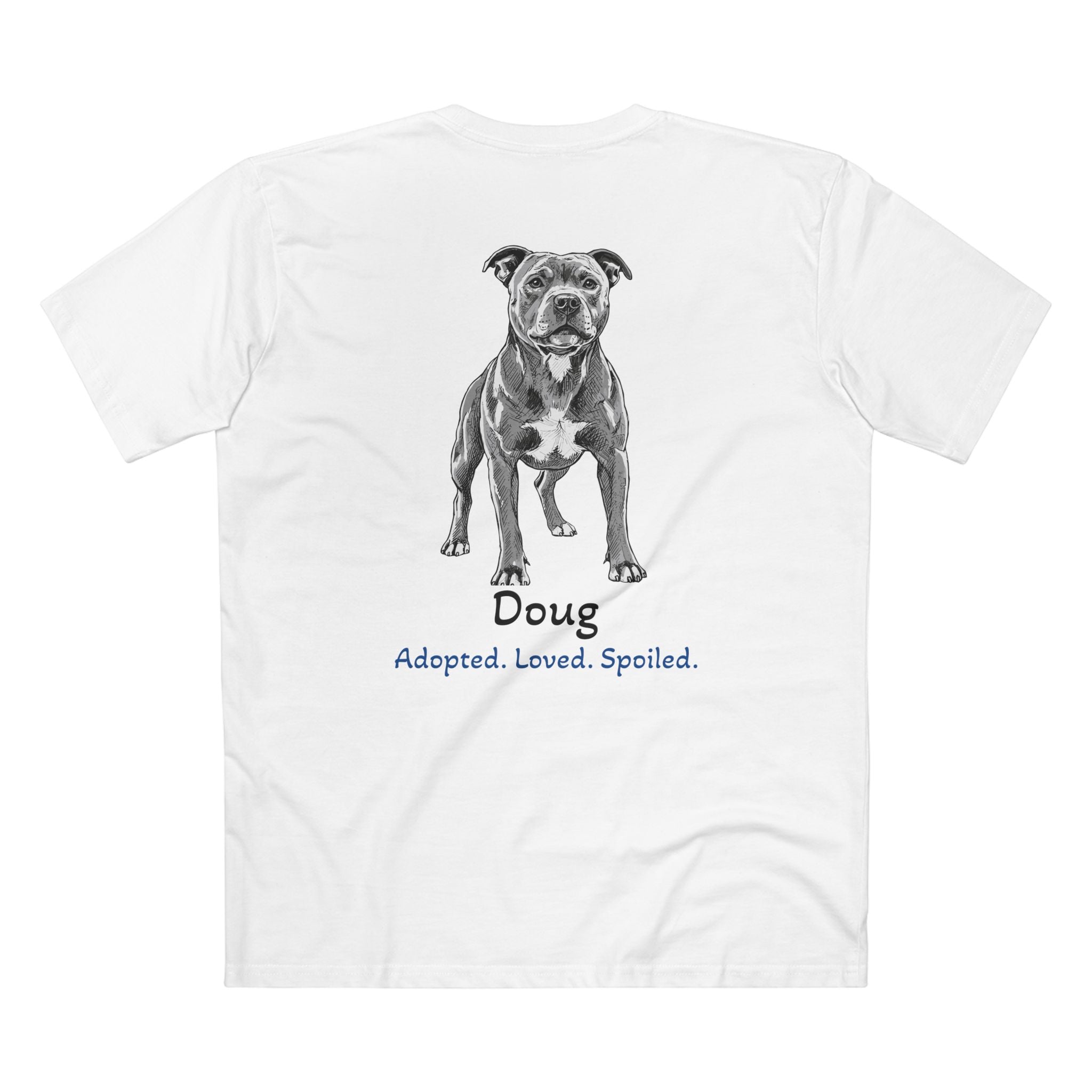 Second Leash Men's Tee - Large Back Portrait