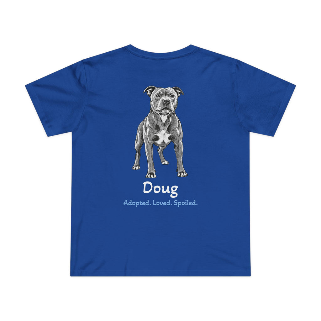Second Leash Women's Tee - Large Back Portrait