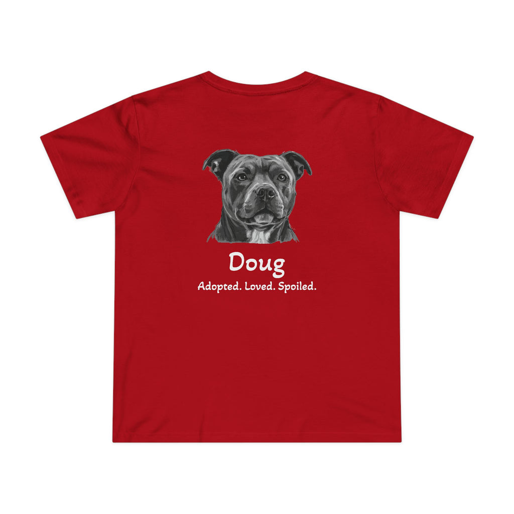 Second Leash Women's Tee - Large Back Portrait