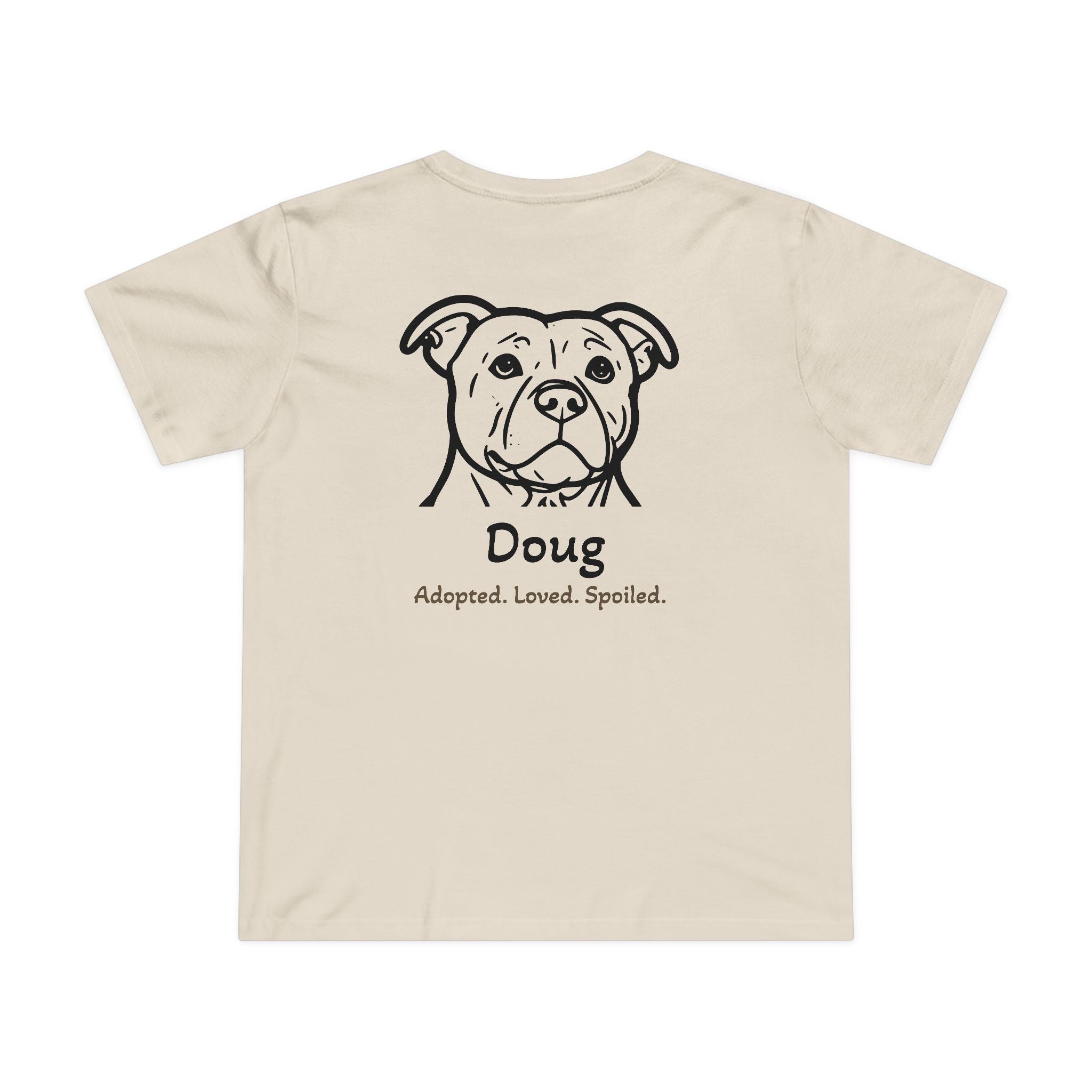 T-shirt femme « Second Leash » – Grand portrait au dos