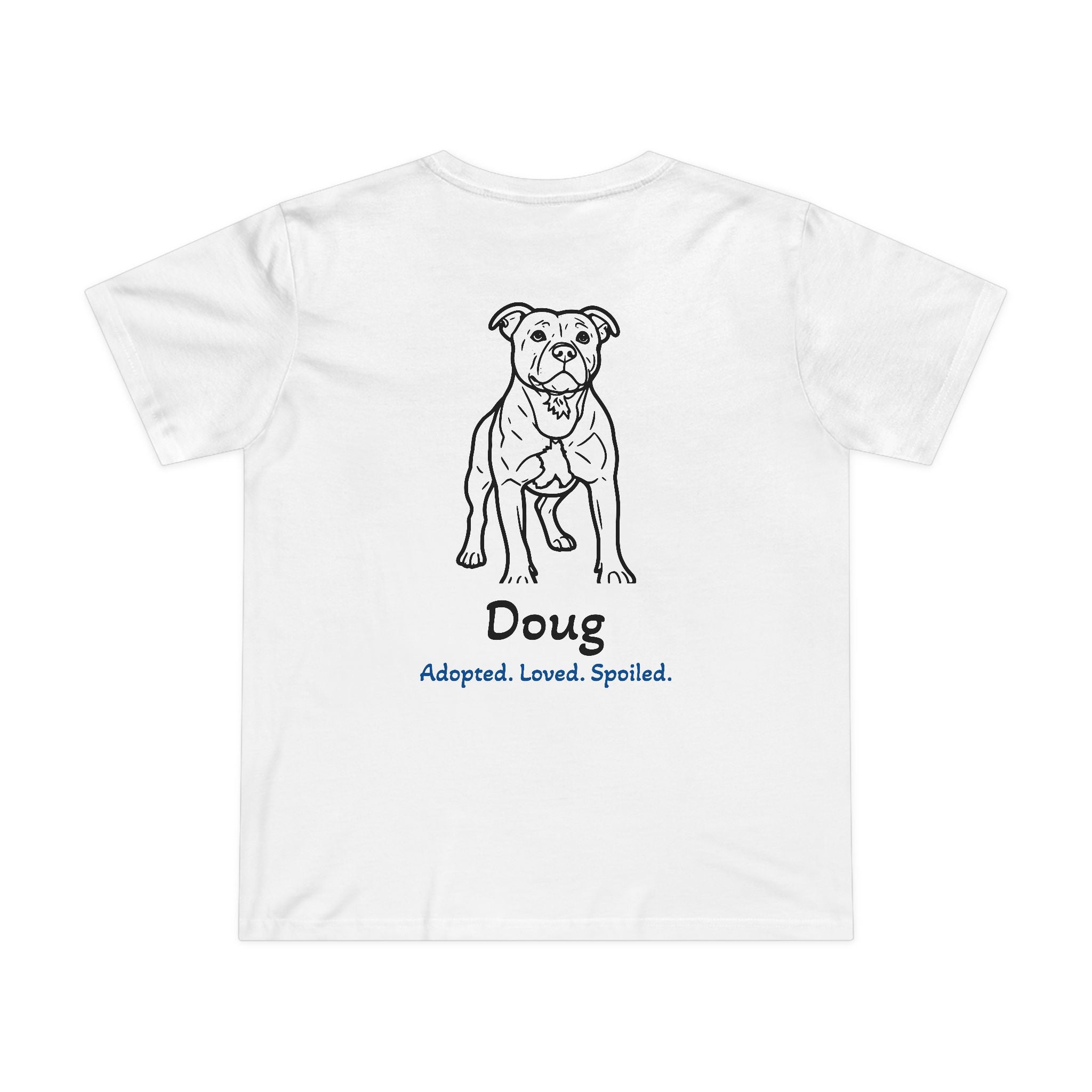 Second Leash Women's Tee - Large Back Portrait