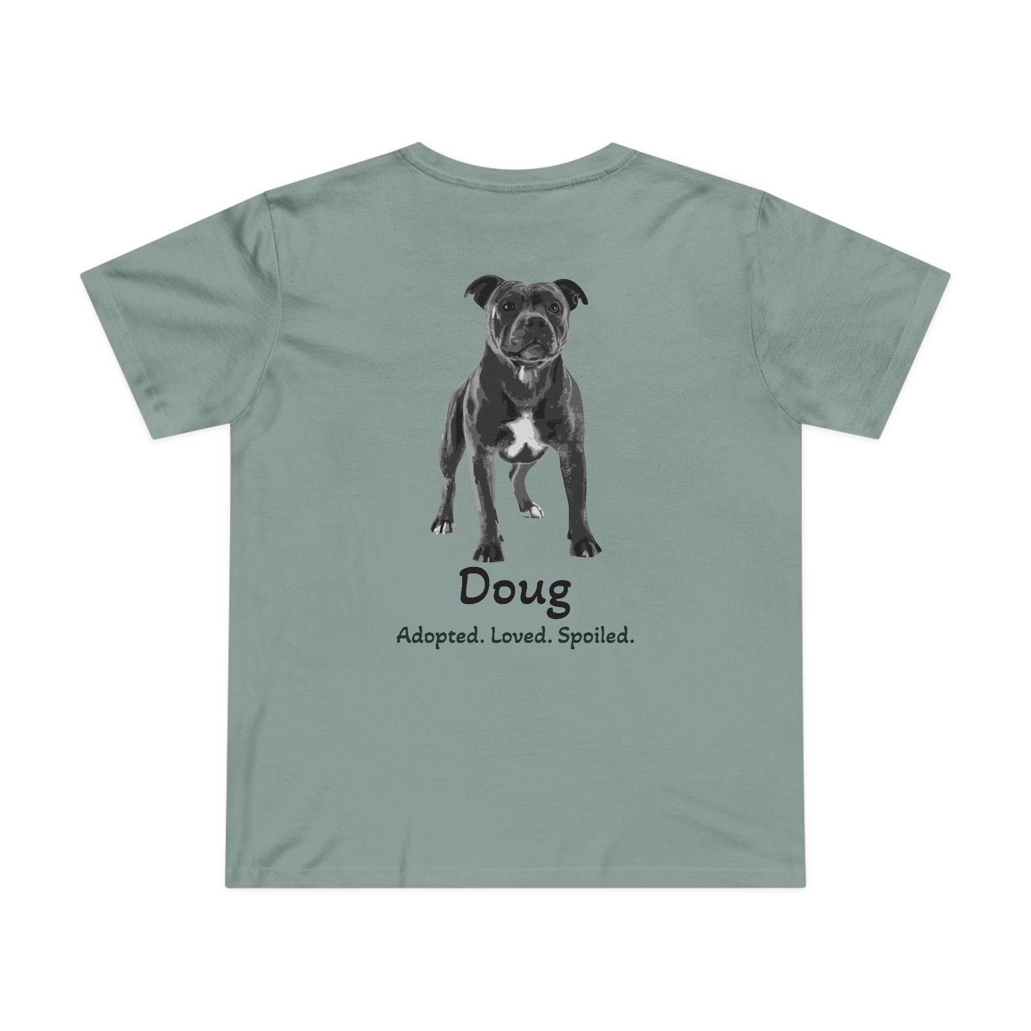 T-shirt femme « Second Leash » – Grand portrait au dos