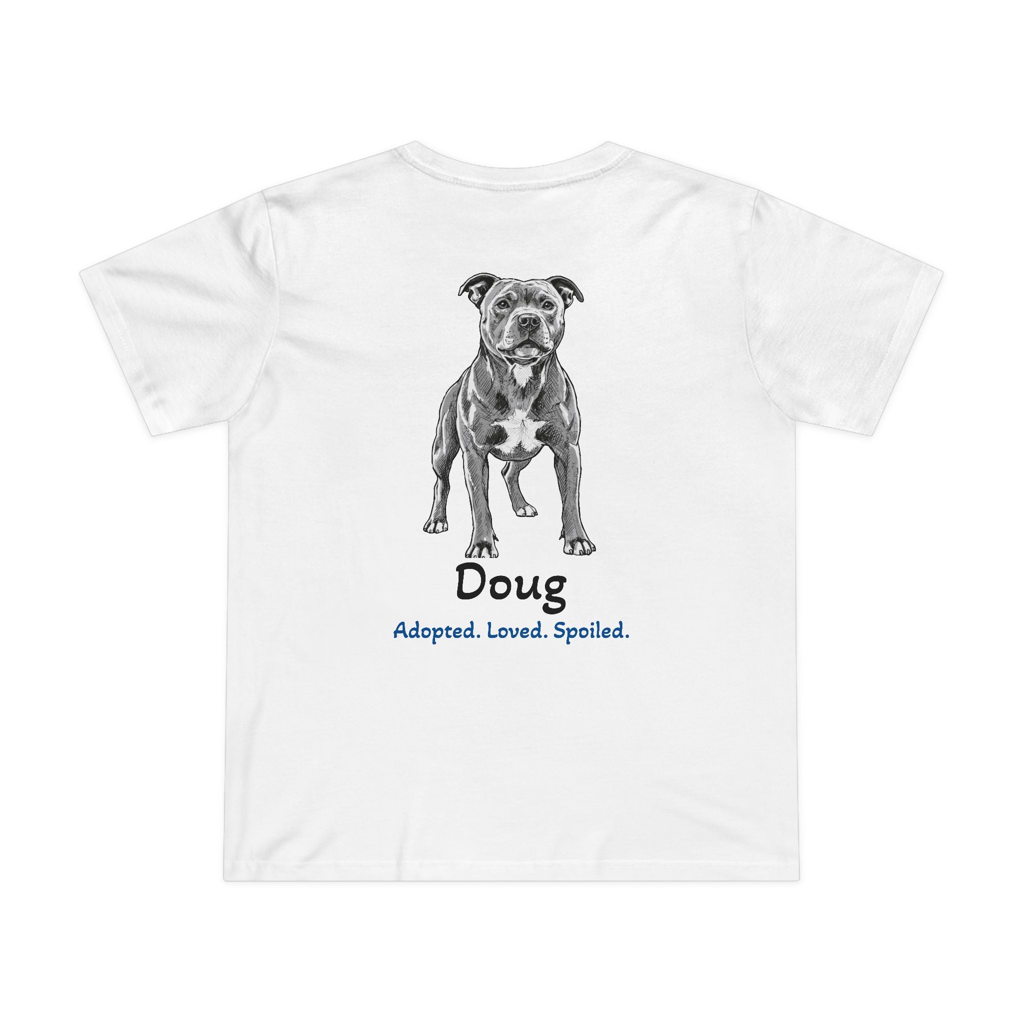 T-shirt femme « Second Leash » – Grand portrait au dos